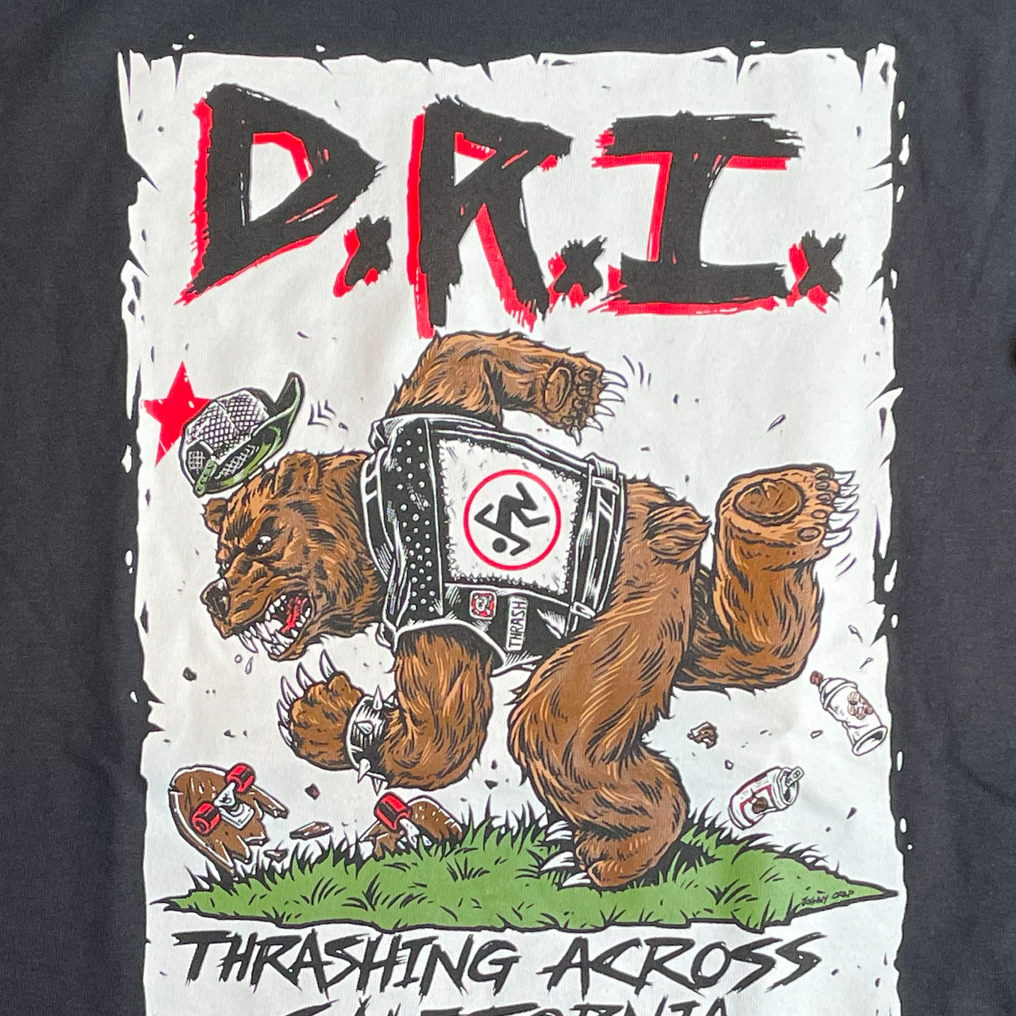 D.R.I. Tシャツ Thrashing Across オフィシャル！