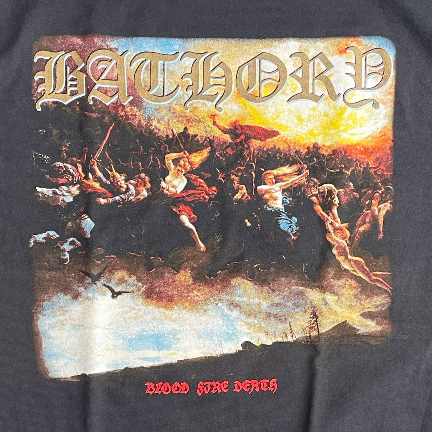 BATHORY Tシャツ  Blood Fire Death オフィシャル