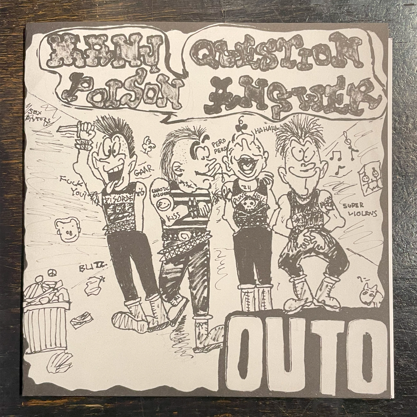 OUTO 7" ep MANY QUESTION POISON ANSWER