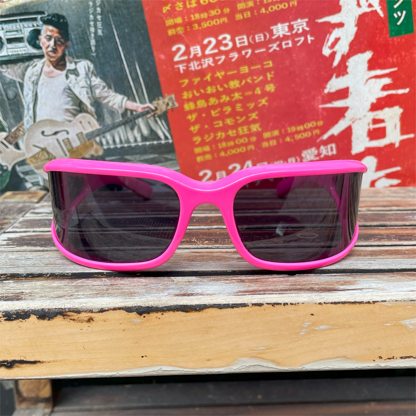 PUNK SUNGLASS CATS EYE PINK