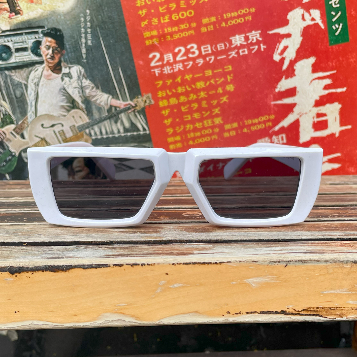 PUNK SUNGLASS WHITE