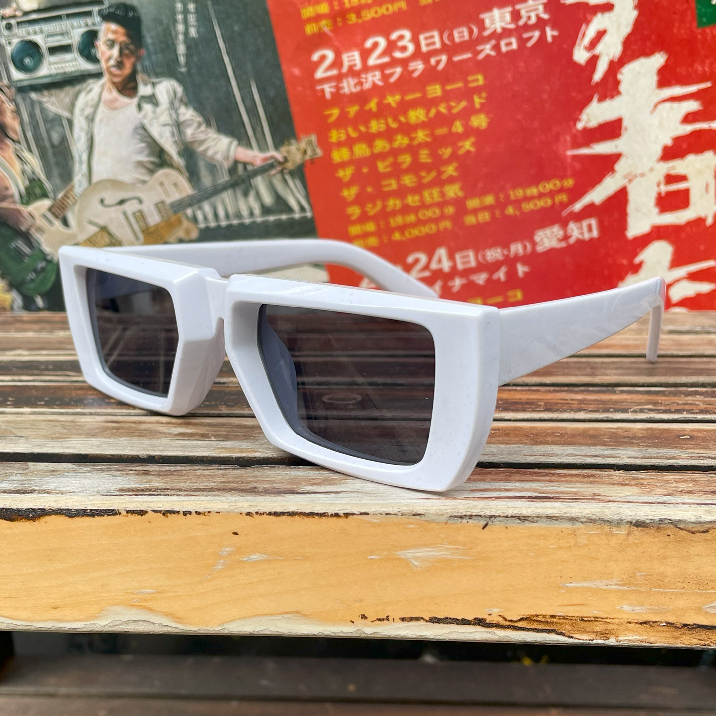 PUNK SUNGLASS WHITE