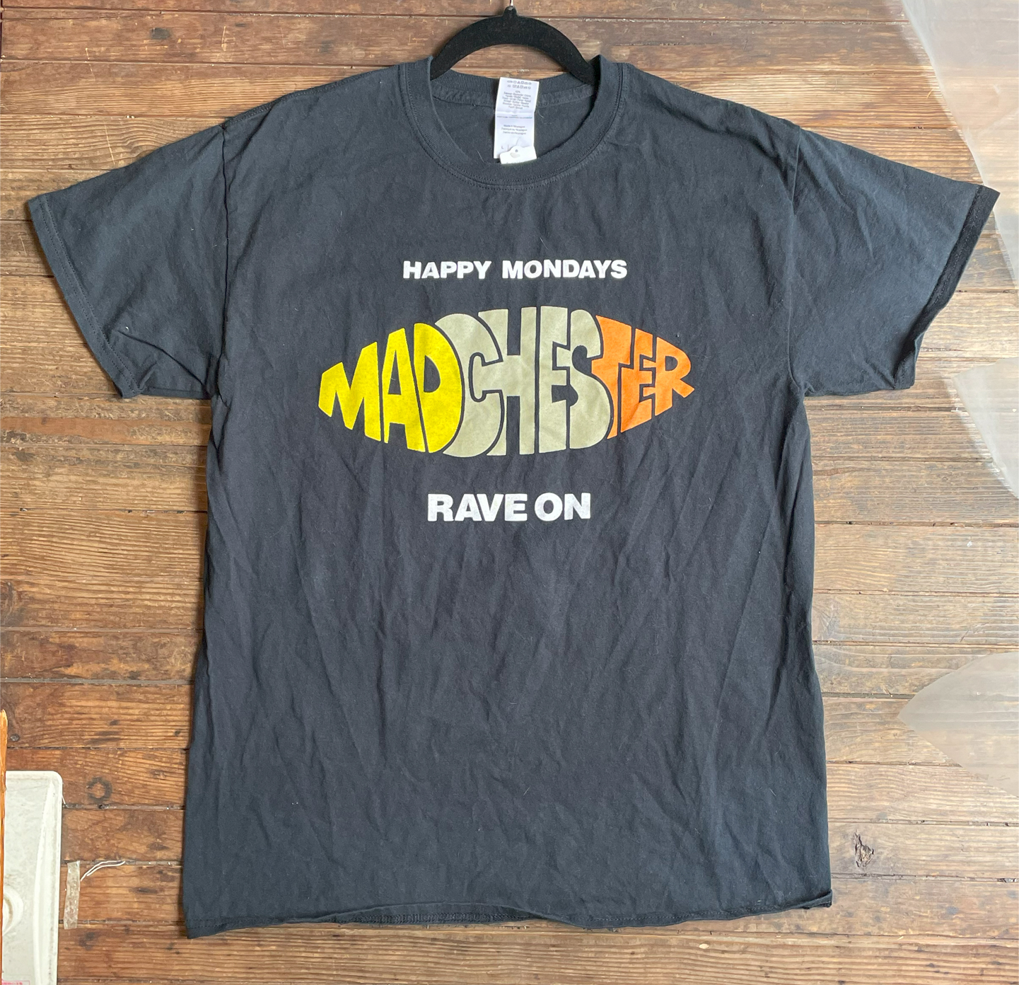 USED! HAPPY MONDAYS Tシャツ RAVE ON