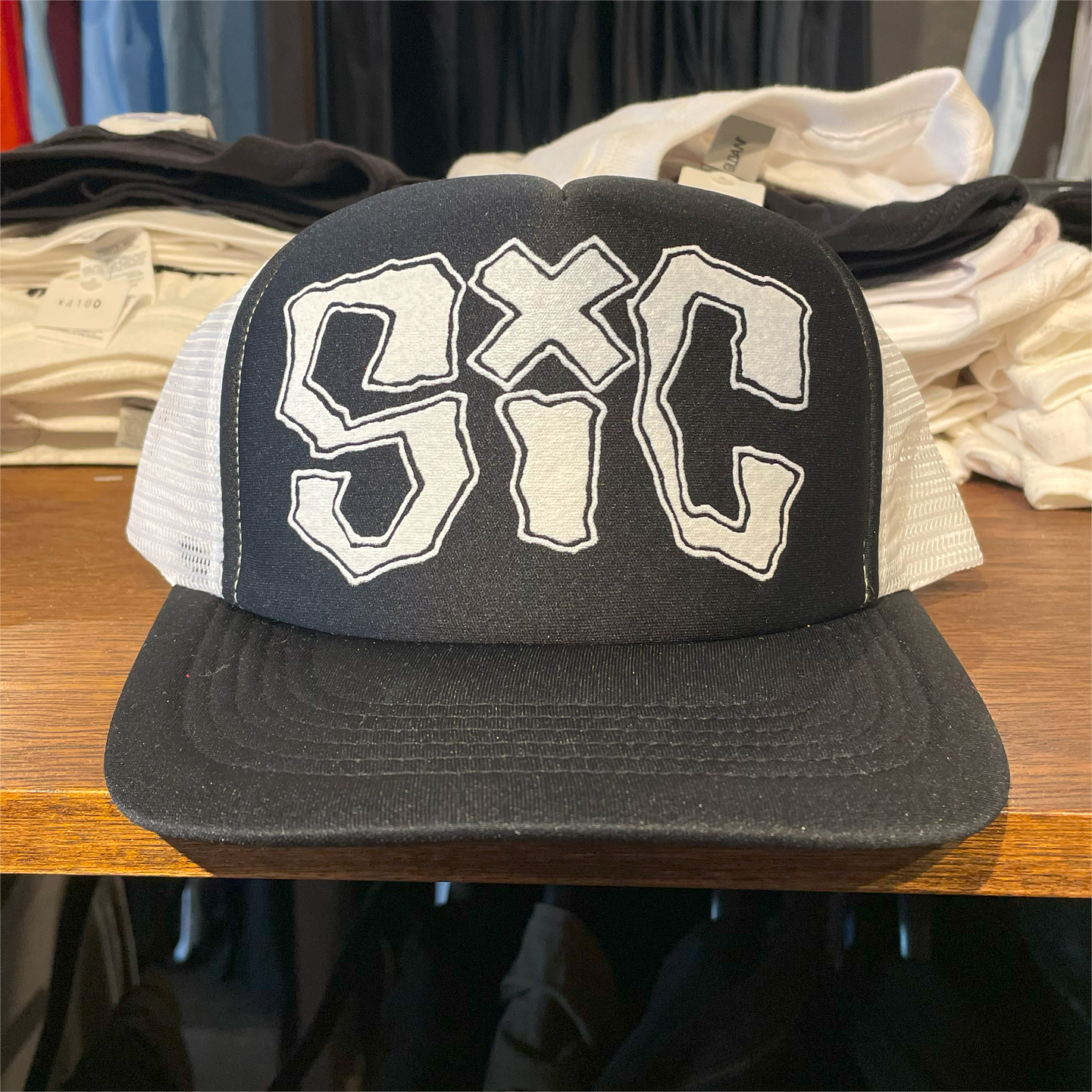 SIC メッシュCAP LOGO3 BLACK x WHITE