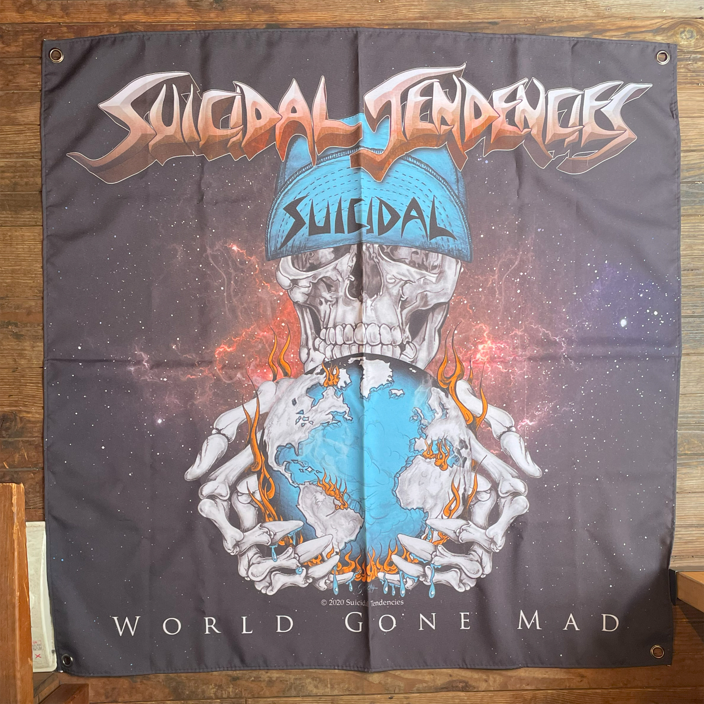 SUICIDAL TENDENCIES FLAG World Gone Mad オフィシャル