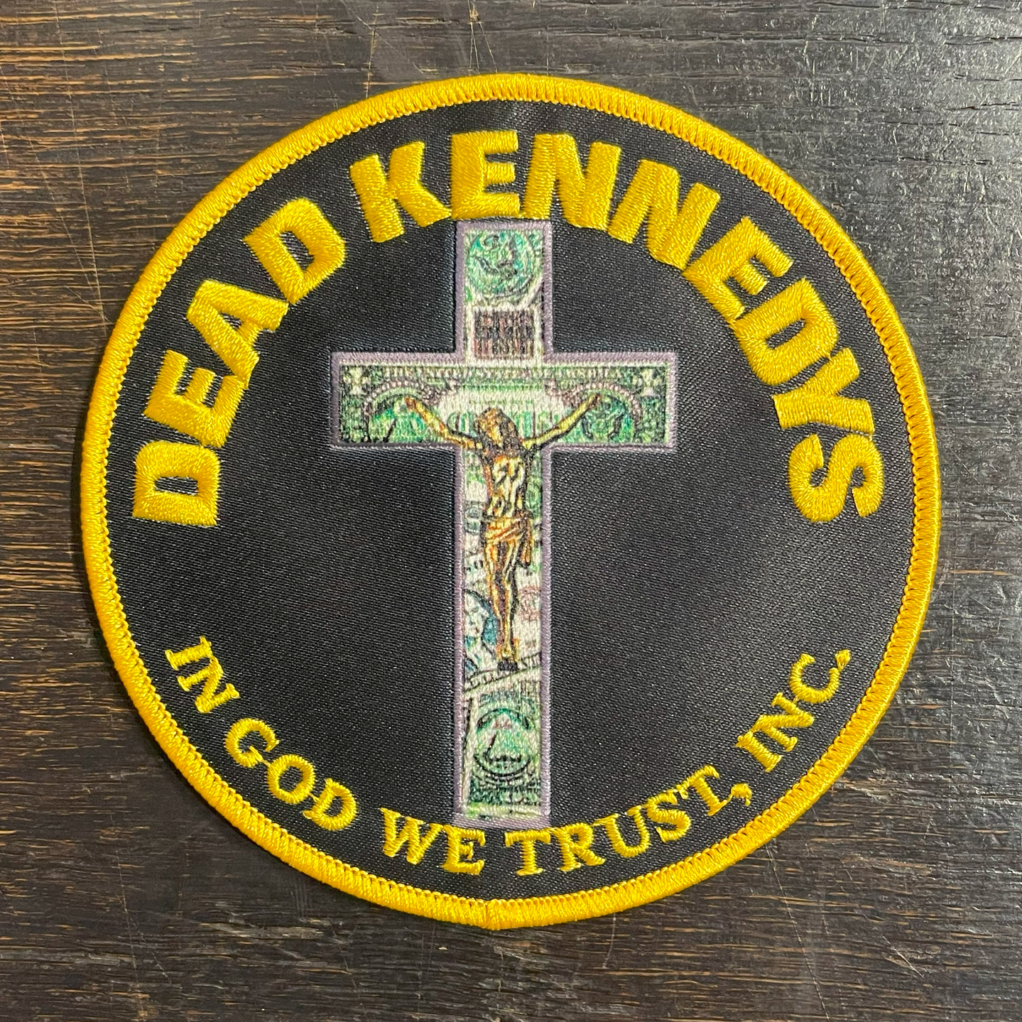 DEAD KENNEDYS 刺繍ワッペン IN GOD WE TRUST、INC
