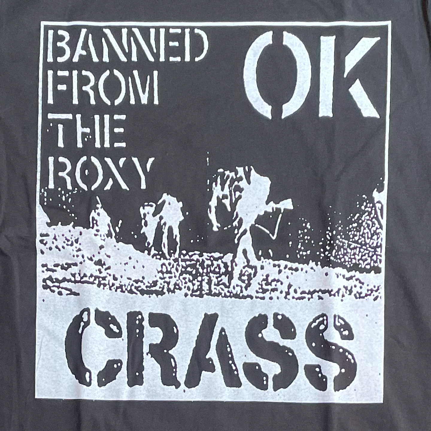 CRASS Tシャツ banned from the roxy