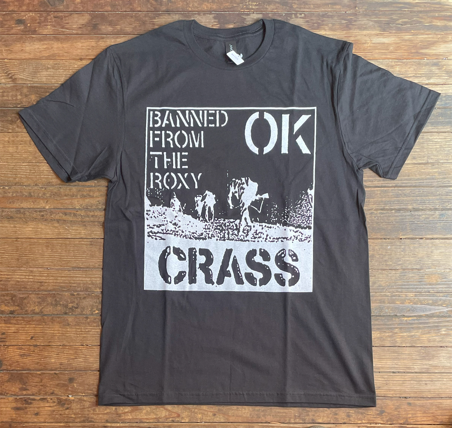 CRASS Tシャツ banned from the roxy