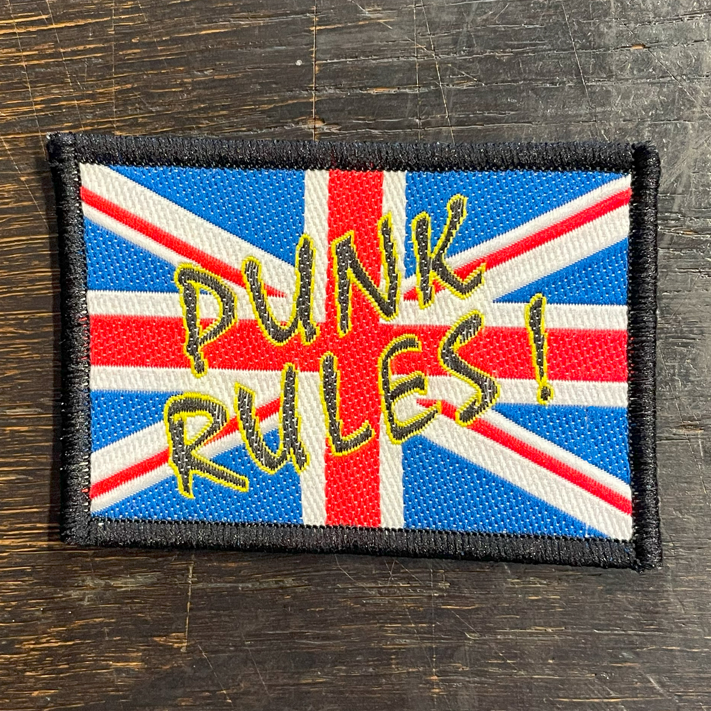 刺繍ワッペン PUNK RULES！