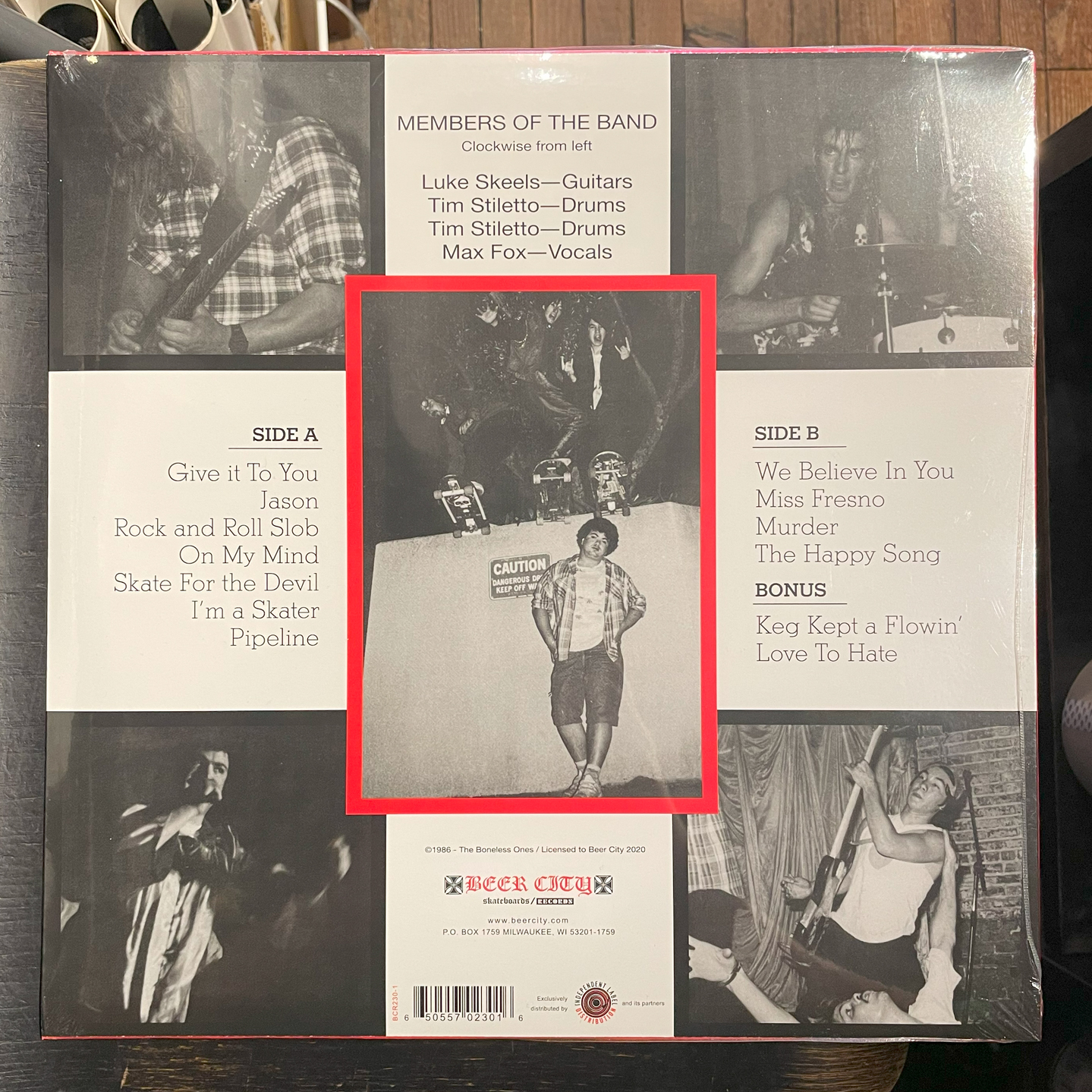 THE BONELESS ONES 12" LP Skate For The Devil 