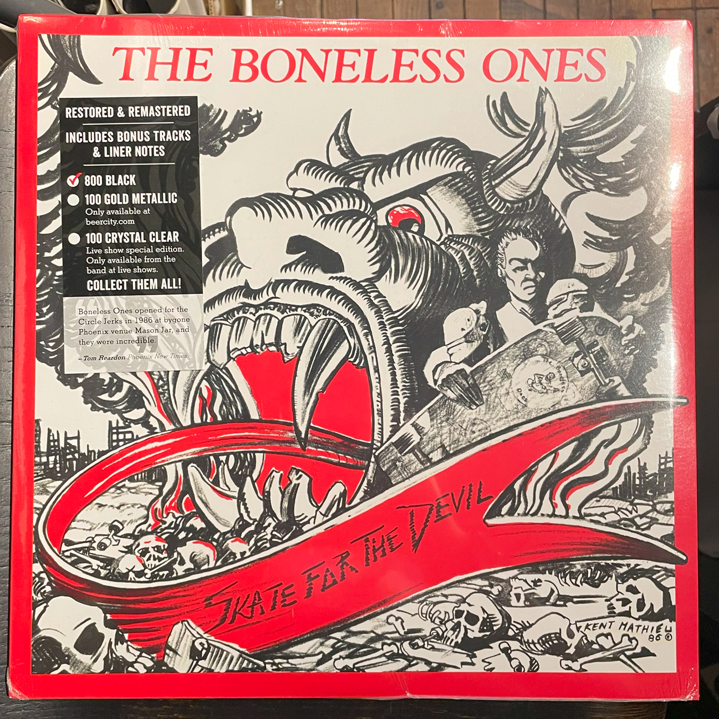 THE BONELESS ONES 12" LP Skate For The Devil 
