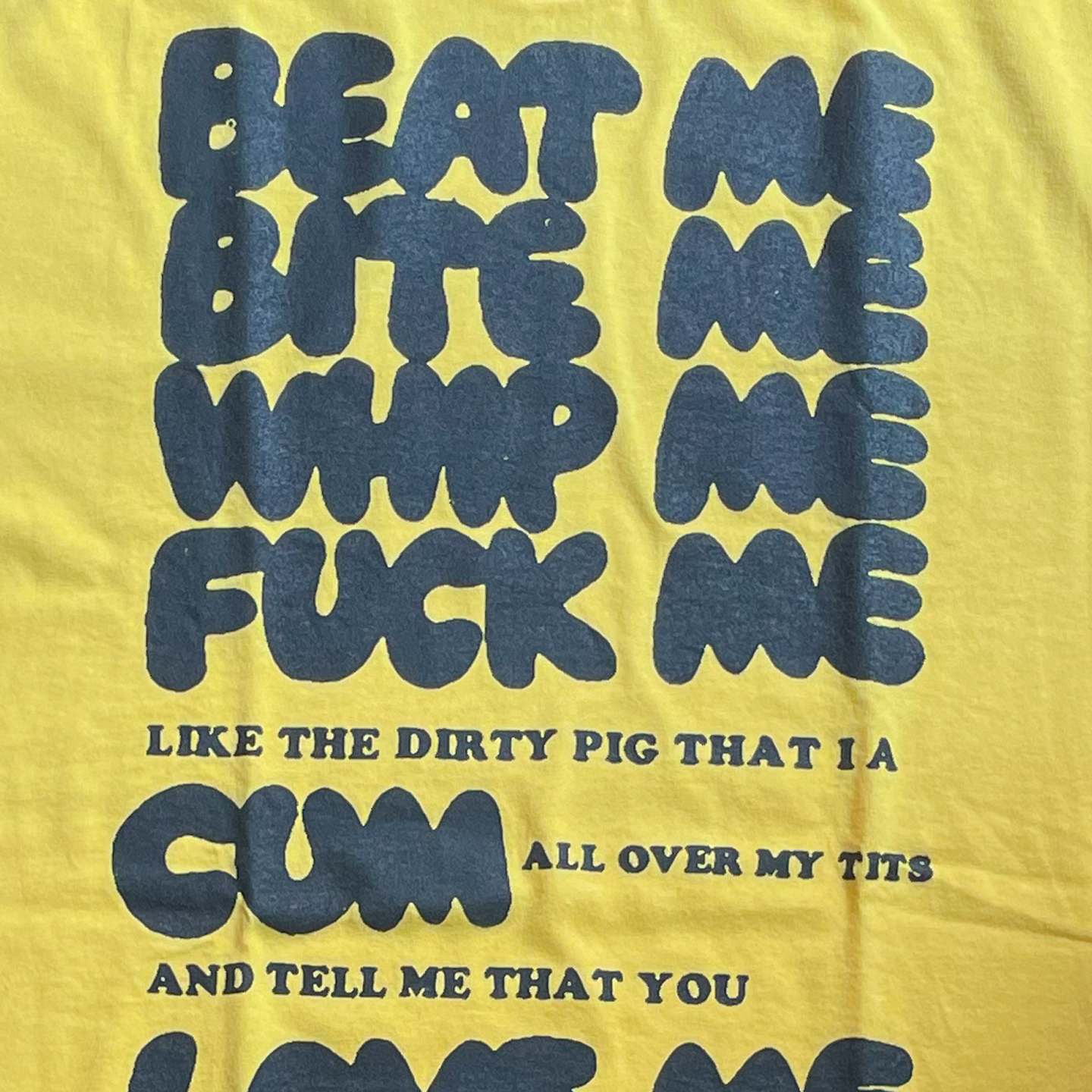 BEAT ME BITE ME WHIP ME Tシャツ