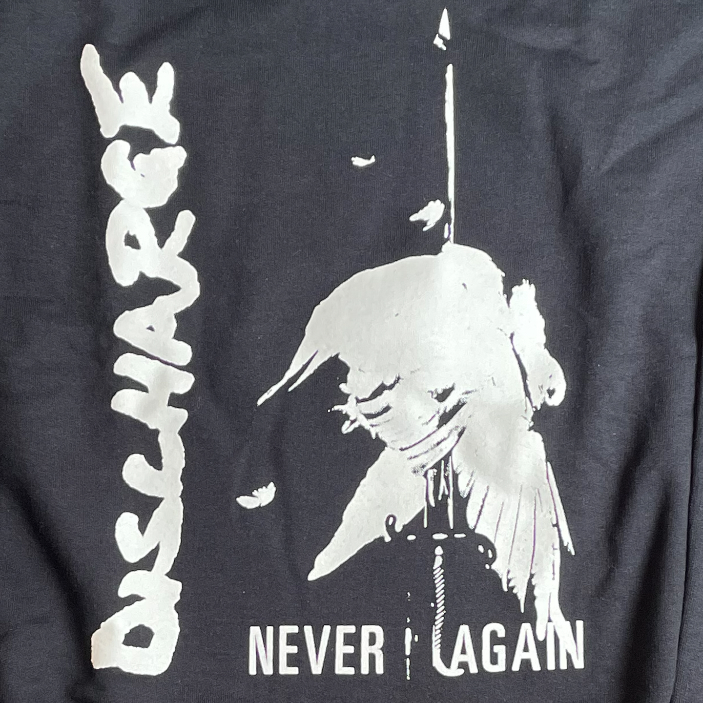 DISCHARGE スウェット NEVER AGAIN